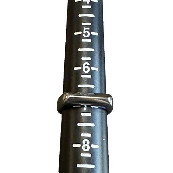 Brand New!! Size 7 Stainless Steel domed bar ring - Picture 4 of 4